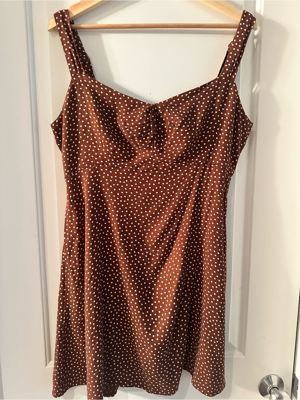 Old Navy Brown White Polka Dot Dress